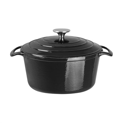 Vogue Cook Like A Pro 2-Piece Cast Iron Casserole and Roasting Dish Set