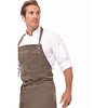 Chef Works Urban Dorset Antique Wide Chefs Bib Apron Earth Brown