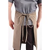 Chef Works Urban Dorset Antique Wide Chefs Bib Apron Earth Brown