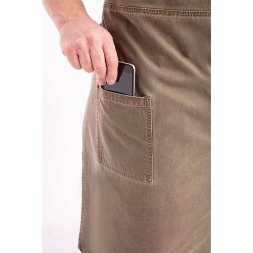 Chef Works Urban Dorset Antique Wide Chefs Fartuch na szelkach, ziemisty brąz