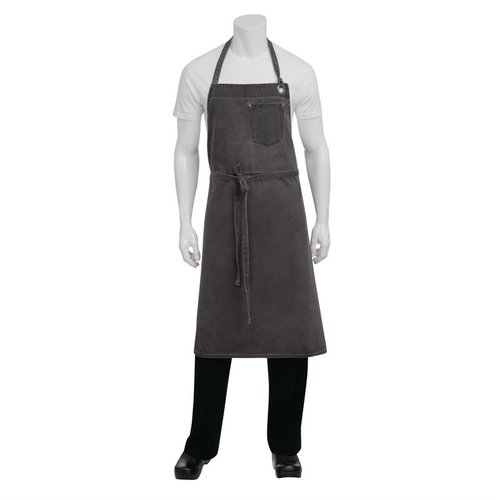 Chef Works Urban Dorset Antique Wide Chefs Bib Apron Pewter Chef Works Urban Dorset Antique Wide Chefs Bib Apron Pewter