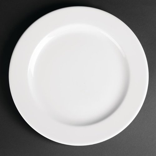 Royal Porcelain Classic White Wide Rim Plates 260mm (Pack of 12) Royal Porcelain Classic White Wide Rim Plates 260mm (Pack of 12)