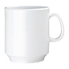 Olympia Kristallon Melamine Mugs White 340ml 12oz (Pack of 6) Olympia Kristallon Melamine Mugs White 340ml 12oz (Pack of 6)