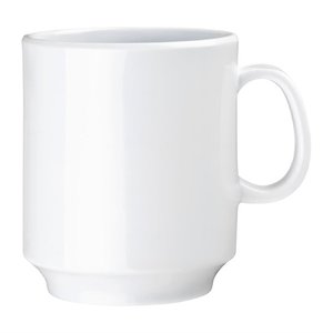 Olympia Kristallon Melamine Mugs White 340ml 12oz (Pack of 6) Olympia Kristallon Melamine Mugs White 340ml 12oz (Pack of 6)