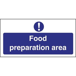 Vogue Znak "Food Preparation Area" Vogue Znak "Food Preparation Area"
