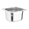 Vogue Stainless Steel Gastronorm Pan 1/6 100 mm (Pack of 4) Vogue Stainless Steel Gastronorm Pan 1/6 100 mm (Pack of 4)