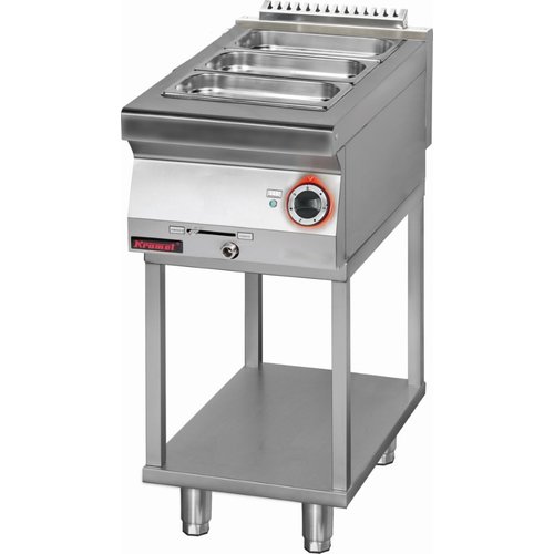 XXLselect Electric Bain Marie on a Skeleton Base, 1-Chamber with Drain Valve, 0,7 kW XXLselect Electric Bain Marie on a Skeleton Base, 1-Chamber with Drain Valve, 0,7 kW