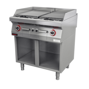 XXLselect Gas Charbroiler 14 kW on Half-Open Base