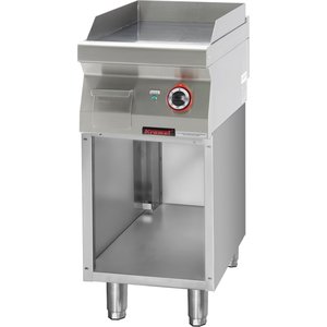 XXLselect Electric Griddle 396 x 560 mm, Smooth, Chromed, 4,8 kW, 400V on Half-Open Base XXLselect Electric Griddle 396 x 560 mm, Smooth, Chromed, 4,8 kW, 400V on Half-Open Base