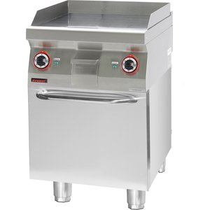 XXLselect Electric Griddle 596 x 560 mm, Smooth, Chromed 8 kW, 400V on Cabinet Base XXLselect Electric Griddle 596 x 560 mm, Smooth, Chromed 8 kW, 400V on Cabinet Base