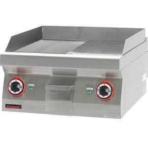 XXLselect Countertop Electric Griddle 596 x 560 mm, Smooth/Ribbed, Chromed, 8 kW, 400V XXLselect Countertop Electric Griddle 596 x 560 mm, Smooth/Ribbed, Chromed, 8 kW, 400V