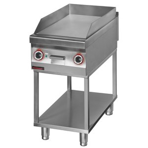 XXLselect Electric Griddle 446 x 726 mm, Smooth, Chromed, 6 kW, 400V on Open Base XXLselect Electric Griddle 446 x 726 mm, Smooth, Chromed, 6 kW, 400V on Open Base