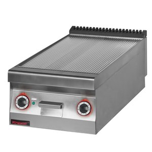 XXLselect Countertop Electric Griddle 446 x 726 mm, Ribbed, Chromed, 6 kW, 400V XXLselect Countertop Electric Griddle 446 x 726 mm, Ribbed, Chromed, 6 kW, 400V