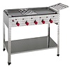 Neumarker Gazowa płyta grillowa 940 x 485 mm, 20 kW na podstawie otwartej