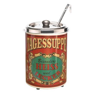 Neumarker Red Stainless Steel Soup Kettle 5 L, 0,3 kW Neumarker Red Stainless Steel Soup Kettle 5 L, 0,3 kW