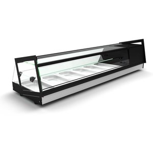 Neumarker Sushi or tapas Top Unit 6x 1/3 GN, 163W, from 2 to 5°C Neumarker Sushi or tapas Top Unit 6x 1/3 GN, 163W, from 2 to 5°C