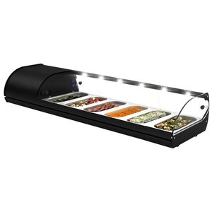 Neumarker Sushi or tapas Top Unit 6x 1/3 GN, 163W, from 2 to 6°C with Compressor on the Left Side Neumarker Sushi or tapas Top Unit 6x 1/3 GN, 163W, from 2 to 6°C with Compressor on the Left Side