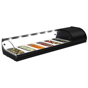 Neumarker Nadstawa chłodnicza do sushi lub tapas 6x 1/3 GN, 163W, od 2 do 6°C z agregatem po prawej stronie Neumarker Nadstawa chłodnicza do sushi lub tapas 6x 1/3 GN, 163W, od 2 do 6°C z agregatem po prawej stronie