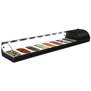 Neumarker Sushi or tapas Top Unit 8x 1/3 GN, 165W, from 2 to 6°C with Compressor on the Right Side