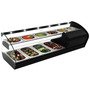 Neumarker Sushi or tapas Top Unit 4x 1/3 + 6x 1/6 GN, 200W, from 2 to 5°C