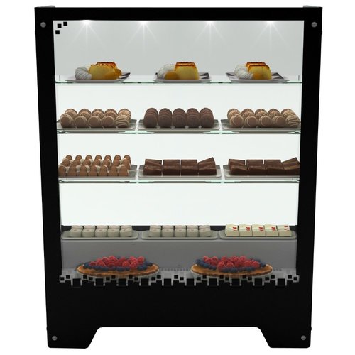 Neumarker Refrigerated Display Rectangular, from 4°C to 7°C, Countertop, Black Neumarker Refrigerated Display Rectangular, from 4°C to 7°C, Countertop, Black