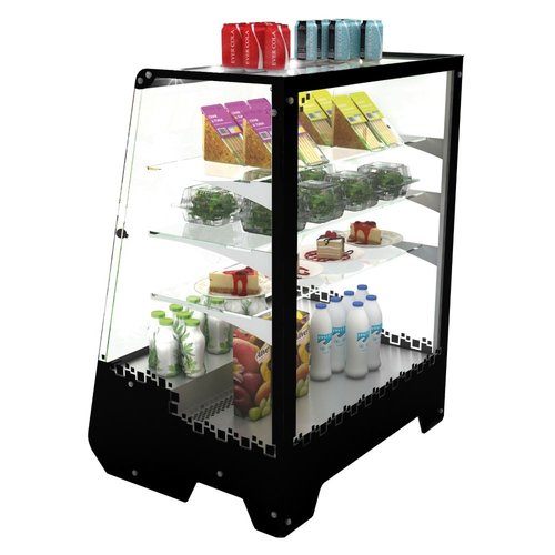 Neumarker Refrigerated Display Rectangular, from 4°C to 7°C, Countertop, Black Neumarker Refrigerated Display Rectangular, from 4°C to 7°C, Countertop, Black