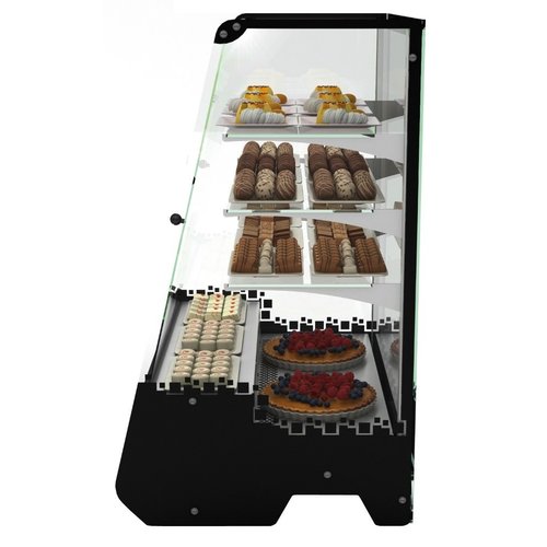 Neumarker Refrigerated Display Rectangular, from 4°C to 7°C, Countertop, Black Neumarker Refrigerated Display Rectangular, from 4°C to 7°C, Countertop, Black
