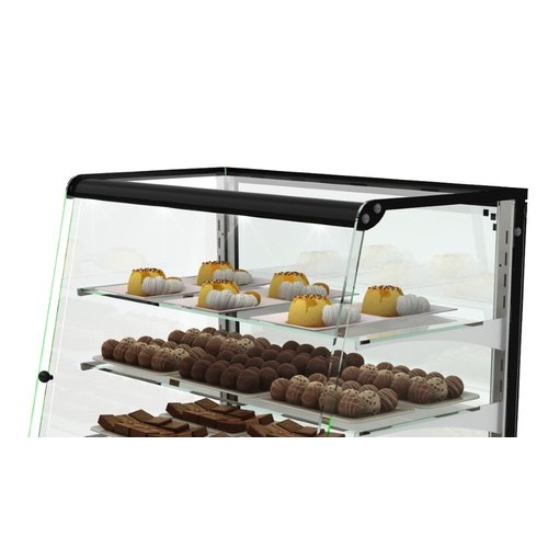 Neumarker Refrigerated Display Rectangular, from 4°C to 7°C, Countertop, Black Neumarker Refrigerated Display Rectangular, from 4°C to 7°C, Countertop, Black