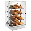 Neumarker Countertop Pastry Warming Display 4-Level, 0,50 kW, from 30 to 70°C, Silver