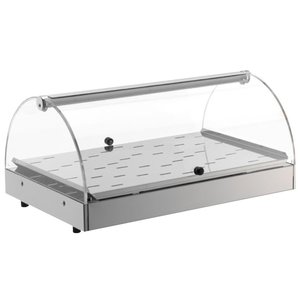 Neumarker Countertop Pastry Warming Display 0,50 kW, from 30 to 70°C, with Bent Glass, Silver Neumarker Countertop Pastry Warming Display 0,50 kW, from 30 to 70°C, with Bent Glass, Silver