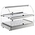 Neumarker Countertop Pastry Warming Display 2-Level, 0,50 kW, from 30 to 70°C, with Bent Glass, Silver
