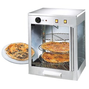 Neumarker Countertop Pizza Heating Display 3-Level, 0,60 kW, from 0 to 90°C, Silver