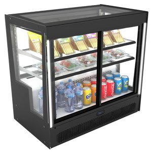 Neumarker Refrigerated Display Rectangular, from 4°C to 8°C, Countertop, Compact, Black Neumarker Refrigerated Display Rectangular, from 4°C to 8°C, Countertop, Compact, Black