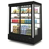 Neumarker Refrigerated Display Rectangular, from 4°C to 8°C, Countertop, Black