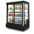Neumarker Refrigerated Display Rectangular, from 4°C to 8°C, Countertop, Black
