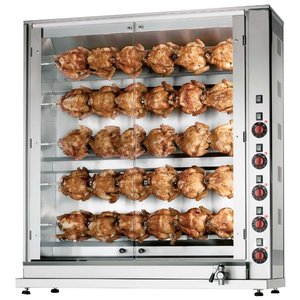 Neumarker Electric Rotisserie Grill 6 Splits, 30 Chickens, 15 kW, 400V with Drain Tap Neumarker Electric Rotisserie Grill 6 Splits, 30 Chickens, 15 kW, 400V with Drain Tap