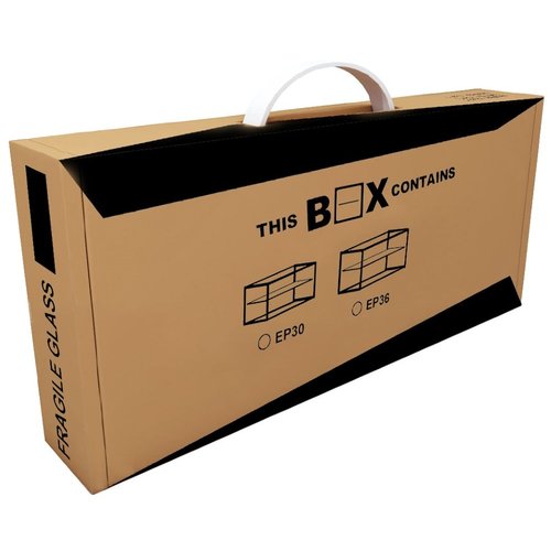 Neumarker Witrynka bufetowa dwupoziomowa prostokątna 390 x 920 mm, czarna Neumarker Witrynka bufetowa dwupoziomowa prostokątna 390 x 920 mm, czarna