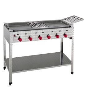 Neumarker Potato Pancake Gas Grill 1100 x 485 mm, 24 kW on Open Base Neumarker Potato Pancake Gas Grill 1100 x 485 mm, 24 kW on Open Base
