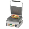 Neumarker Single Cast Iron Contact Grill, Grooved / Smooth Plate, 250 x 230 mm, 2,5 kW