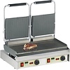 Neumarker Double Cast Iron Contact Grill, Smooth Bottom Plate, Top Grooved, 550 x 230 mm, 5 kW