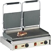 Neumarker Double Cast Iron Contact Grill, Smooth Bottom Plate, Top Grooved, 550 x 230 mm, 5 kW