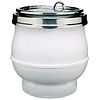 Neumarker White Soup Kettle with Hinged Stainless Steel Lid 11 L, 0,85 kW