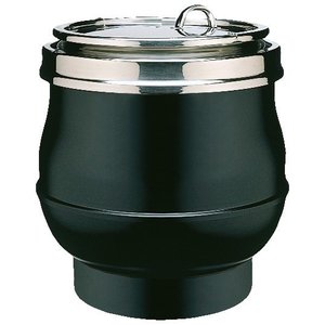 Neumarker Black Soup Kettle with Hinged Stainless Steel Lid 11 L, 0,85 kW Neumarker Black Soup Kettle with Hinged Stainless Steel Lid 11 L, 0,85 kW