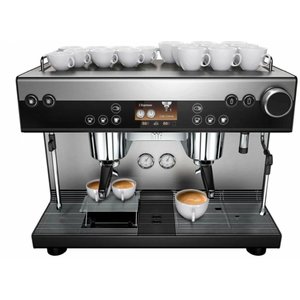 WMF Ekspres automatyczny kolbowy ciśnieniowy 2 grupowy z dwoma młynkami, zbiornikami i zaparzaczami, 6 - 7 kW WMF Ekspres automatyczny kolbowy ciśnieniowy 2 grupowy z dwoma młynkami, zbiornikami i zaparzaczami, 6 - 7 kW