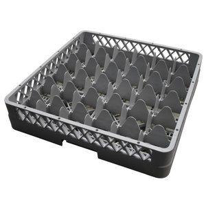 RedFox Gray Dishwasher Glassware Basket 36 compartments / 500 x 500 x 108 mm RedFox Gray Dishwasher Glassware Basket 36 compartments / 500 x 500 x 108 mm