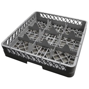 RedFox Gray Dishwasher Glassware Basket 9 compartments / 500 x 500 x 108 mm RedFox Gray Dishwasher Glassware Basket 9 compartments / 500 x 500 x 108 mm