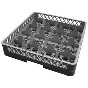 RedFox Gray Dishwasher Glassware Basket 16 compartments / 500 x 500 x 108 mm