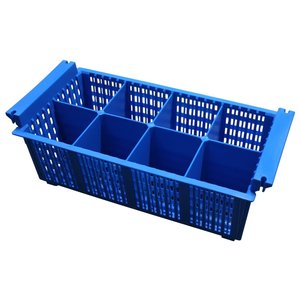 RedFox Blue Dishwasher Basket for Cutlery 8 compartments / 430 x 430 x 150 mm