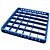 RedFox Blue Dishwasher Glasses Rack Extender 36 compartments / 500 x 500 x 42 mm