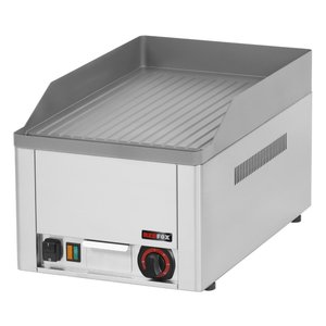 RedFox Elektryczna płyta grillowa 330 x 480 mm, ryflowana, żeliwna, 3 kW, nastawna